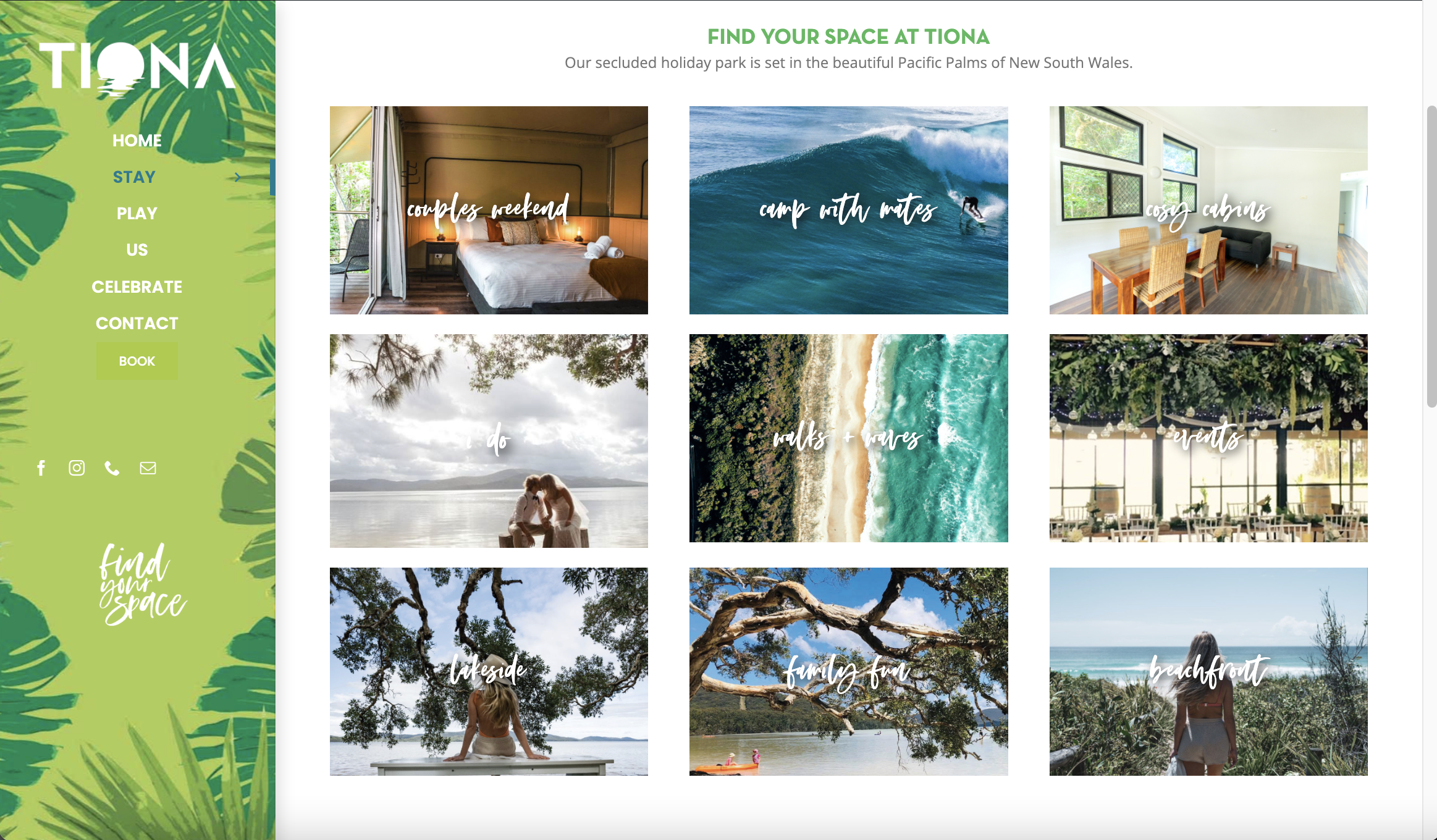 New Tiona Holiday Park Website Design - Tourism - Holiday Brands